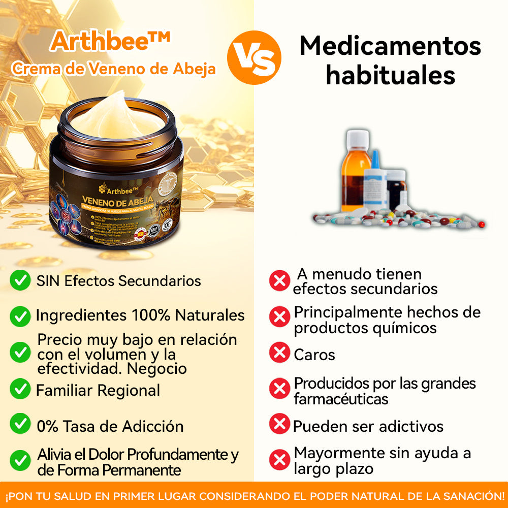 🦵Arthbee™ Terapias Crema con Veneno de Abeja para la Artritis (Especialmente para personas mayores, con la recomendación de la AAOS) 🔥El último día de la promoción con un 70% de descuento