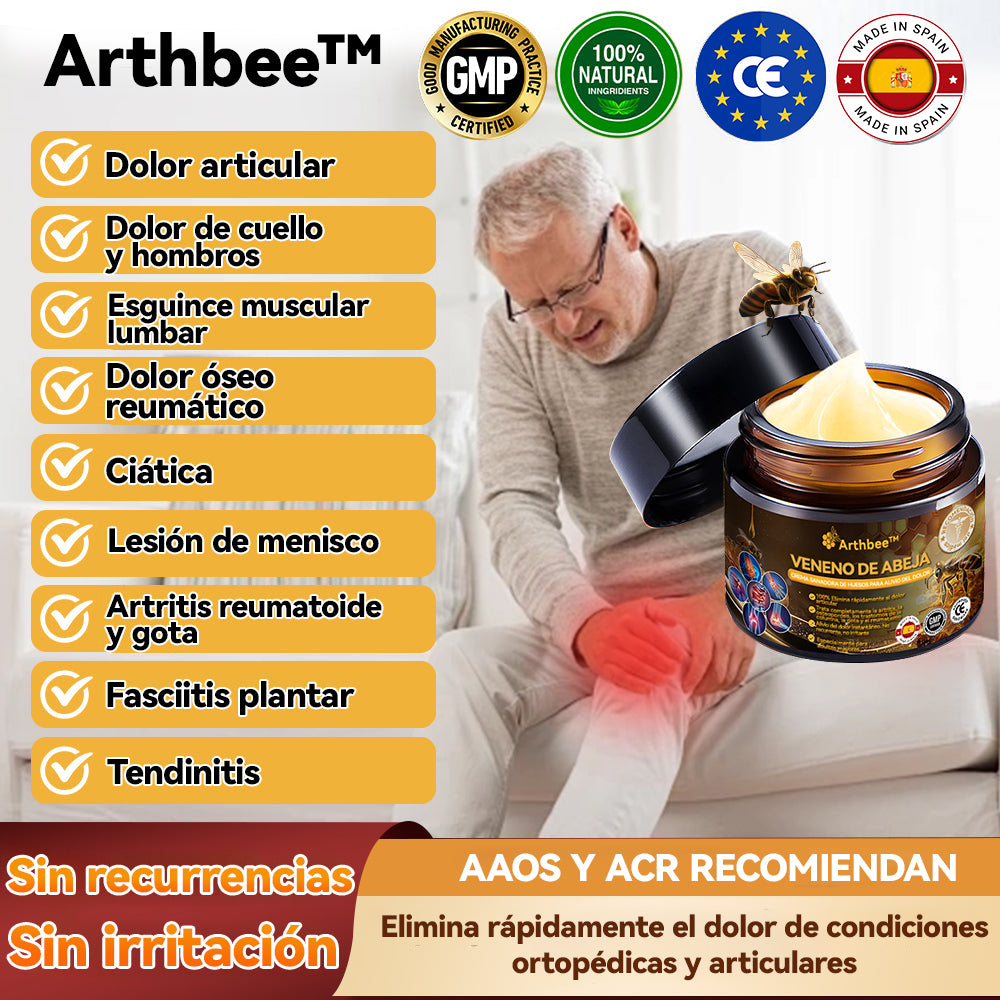 🦵Arthbee™ Terapias Crema con Veneno de Abeja para la Artritis (Especialmente para personas mayores, con la recomendación de la AAOS) 🔥El último día de la promoción con un 70% de descuento